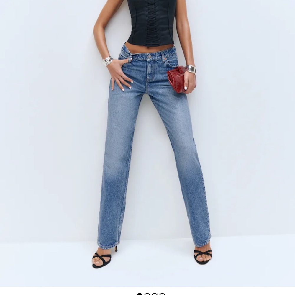 Reformation Abby Low Rise Straight Jeans